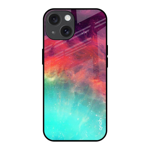 Colorful Aura iPhone 15 Glass Back Cover Online