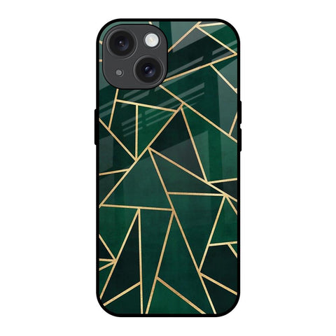 Abstract Green iPhone 15 Glass Back Cover Online