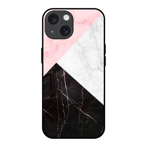Marble Collage Art iPhone 15 Glass Back Cover Online