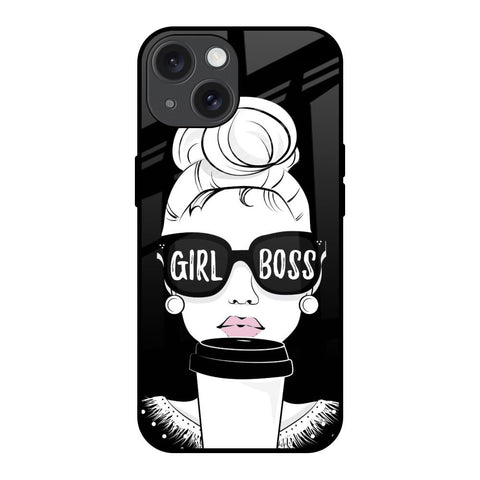 Girl Boss iPhone 15 Glass Back Cover Online