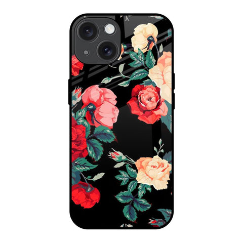 Floral Bunch iPhone 15 Glass Back Cover Online