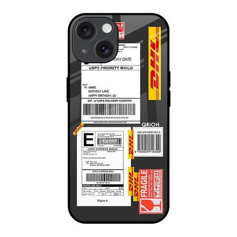 Cool Barcode Label iPhone 15 Glass Back Cover Online