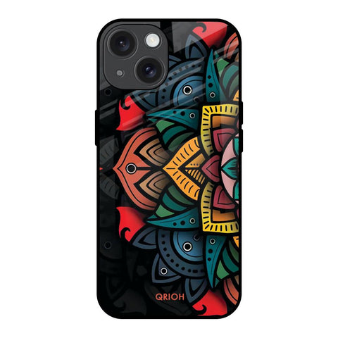 Retro Gorgeous Flower iPhone 15 Glass Back Cover Online