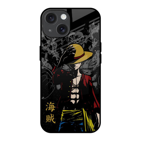Dark Luffy iPhone 15 Glass Back Cover Online