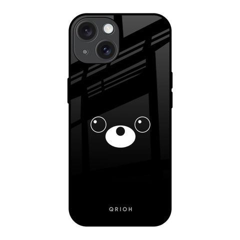 Cute Bear iPhone 15 Glass Back Cover Online