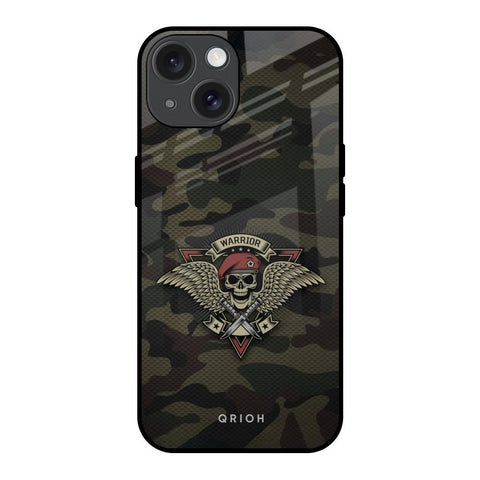 Army Warrior iPhone 15 Glass Back Cover Online