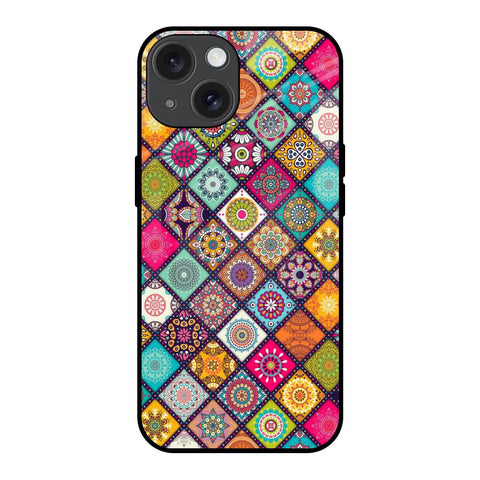 Multicolor Mandala iPhone 15 Glass Back Cover Online