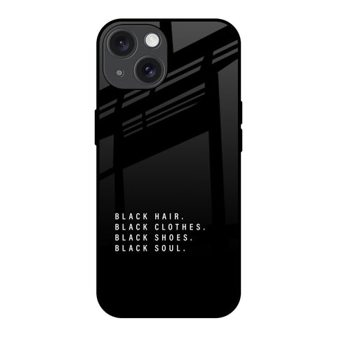 Black Soul iPhone 15 Glass Back Cover Online