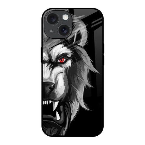 Wild Lion iPhone 15 Glass Back Cover Online