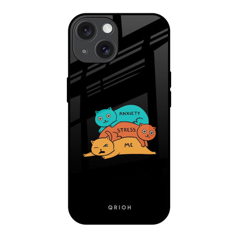 Anxiety Stress iPhone 15 Glass Back Cover Online