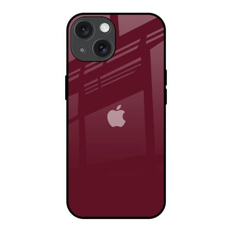 Classic Burgundy iPhone 15 Glass Back Cover Online