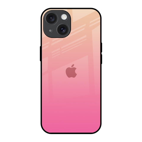 Pastel Pink Gradient iPhone 15 Glass Back Cover Online