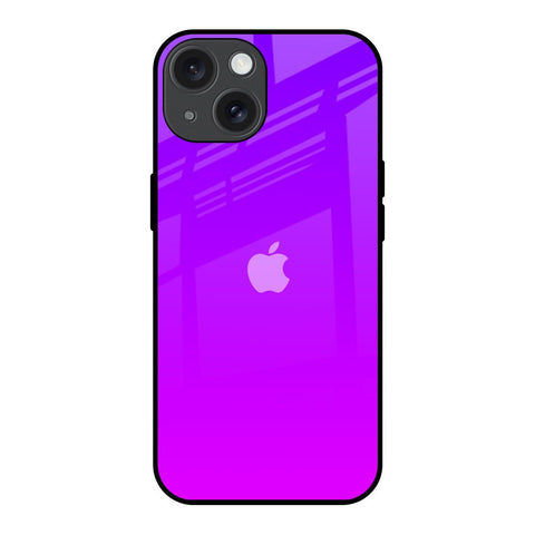 Purple Pink iPhone 15 Glass Back Cover Online