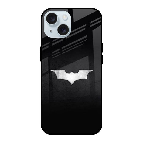 Super Hero Logo iPhone 15 Glass Back Cover Online