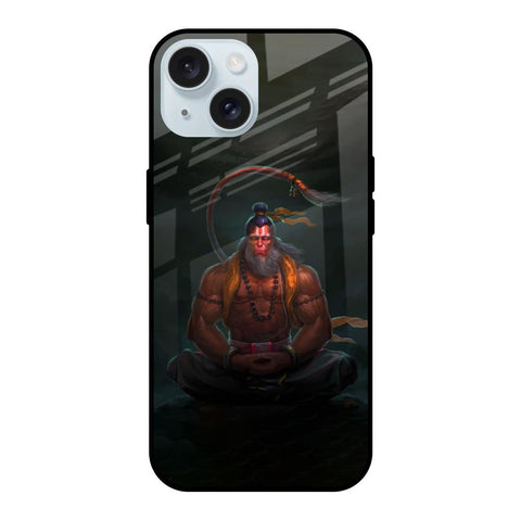 Lord Hanuman Animated iPhone 15 Glass Back Cover Online