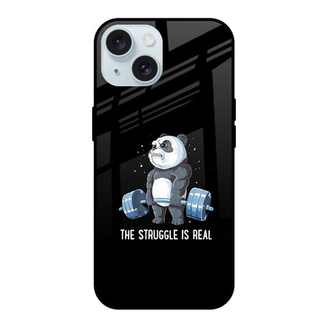 Real Struggle iPhone 15 Glass Back Cover Online