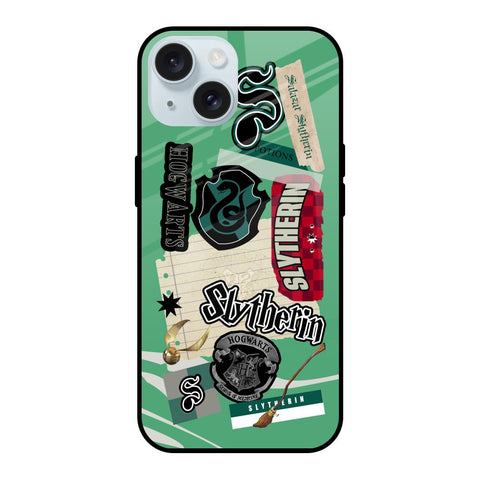 Slytherin iPhone 15 Glass Back Cover Online