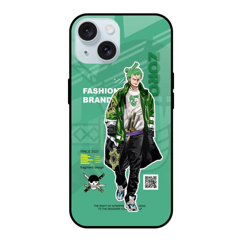 Zoro Bape iPhone 15 Glass Back Cover Online