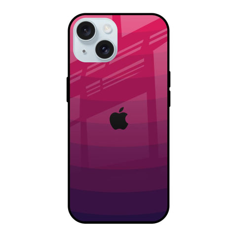 Wavy Pink Pattern iPhone 15 Glass Back Cover Online