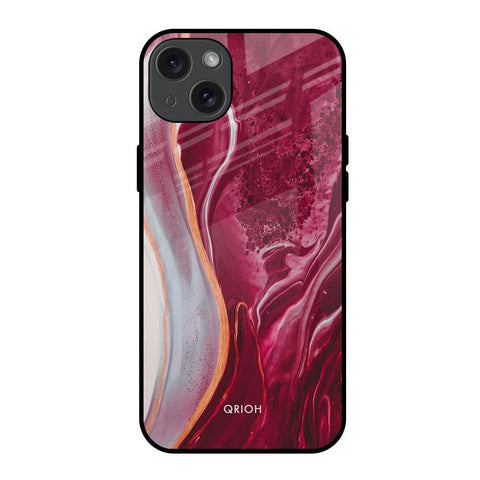Crimson Ruby iPhone 15 Plus Glass Back Cover Online