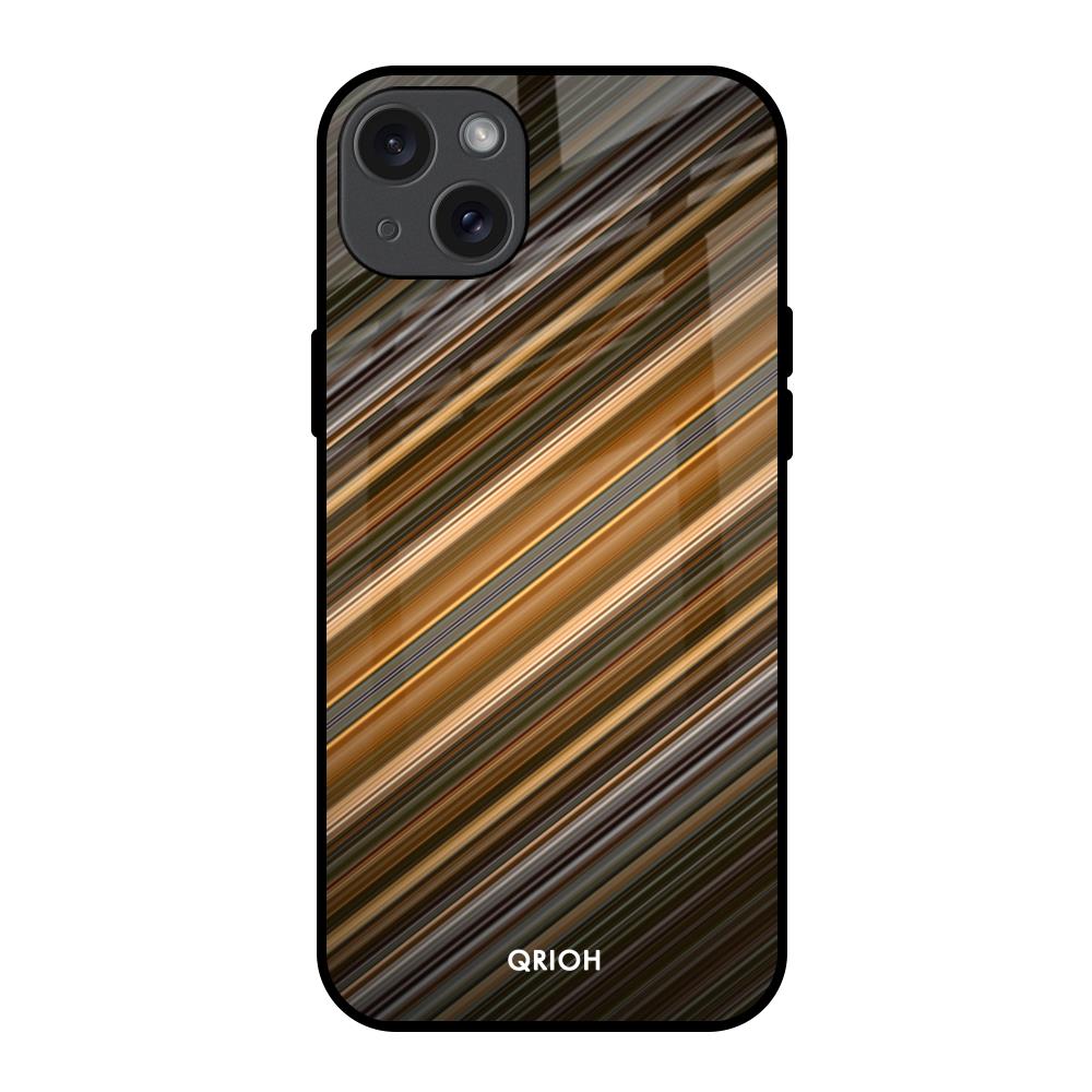 Diagonal Slash Pattern iPhone 15 Plus Glass Back Cover Online