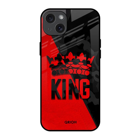 I Am A King iPhone 15 Plus Glass Back Cover Online