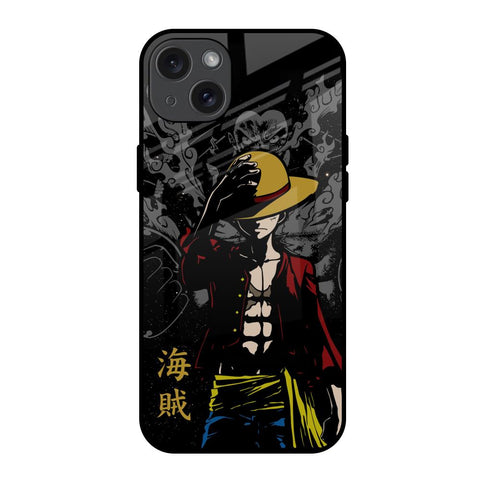Dark Luffy iPhone 15 Plus Glass Back Cover Online