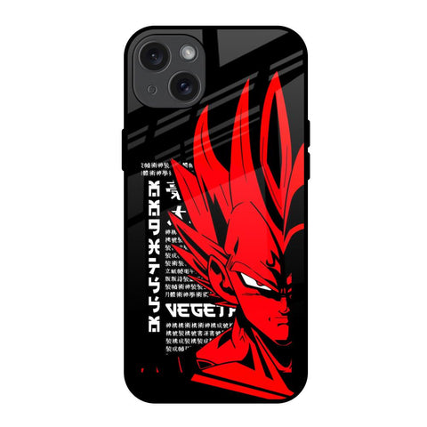 Red Vegeta iPhone 15 Plus Glass Back Cover Online
