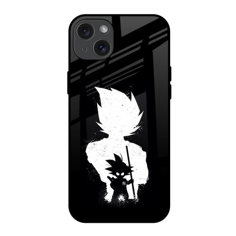 Monochrome Goku iPhone 15 Plus Glass Back Cover Online
