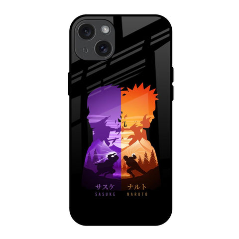 Minimalist Anime iPhone 15 Plus Glass Back Cover Online