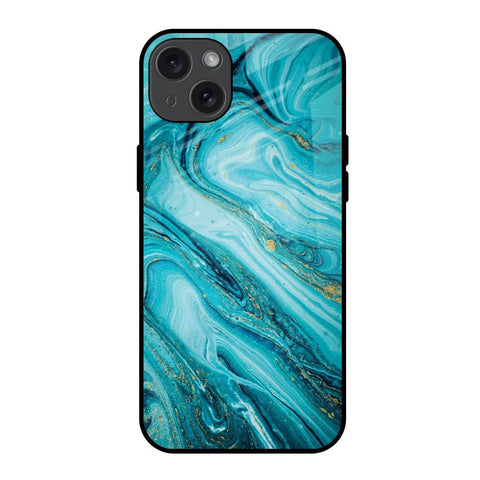 Ocean Marble iPhone 15 Plus Glass Back Cover Online