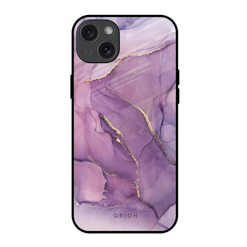 Purple Gold Marble iPhone 15 Plus Glass Back Cover Online