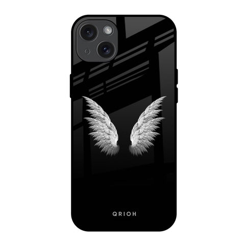 White Angel Wings iPhone 15 Plus Glass Back Cover Online