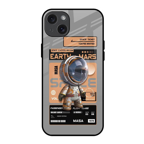 Space Ticket iPhone 15 Plus Glass Back Cover Online