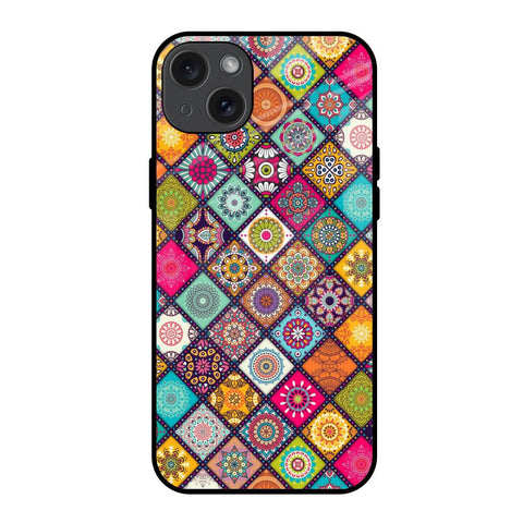 Multicolor Mandala iPhone 15 Plus Glass Back Cover Online