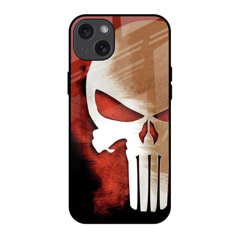 Red Skull iPhone 15 Plus Glass Back Cover Online
