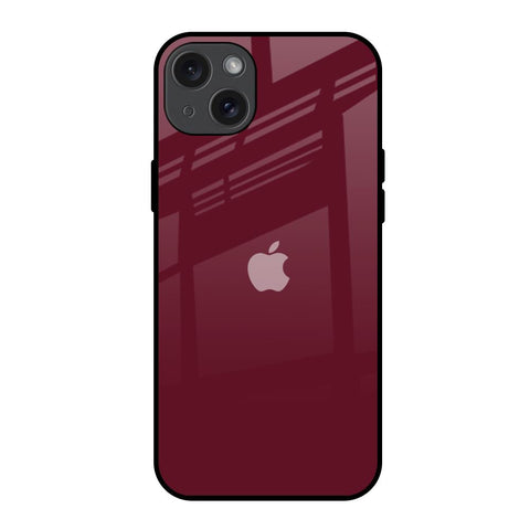 Classic Burgundy iPhone 15 Plus Glass Back Cover Online
