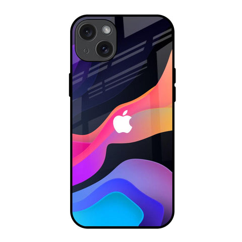 Colorful Fluid iPhone 15 Plus Glass Back Cover Online