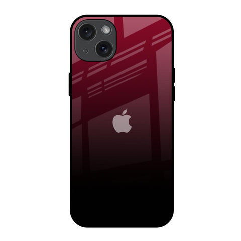 Wine Red iPhone 15 Plus Glass Back Cover Online