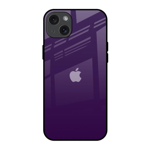 Dark Purple iPhone 15 Plus Glass Back Cover Online