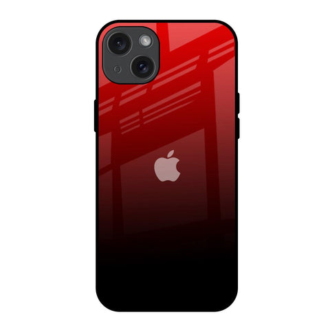 Maroon Faded iPhone 15 Plus Glass Back Cover Online