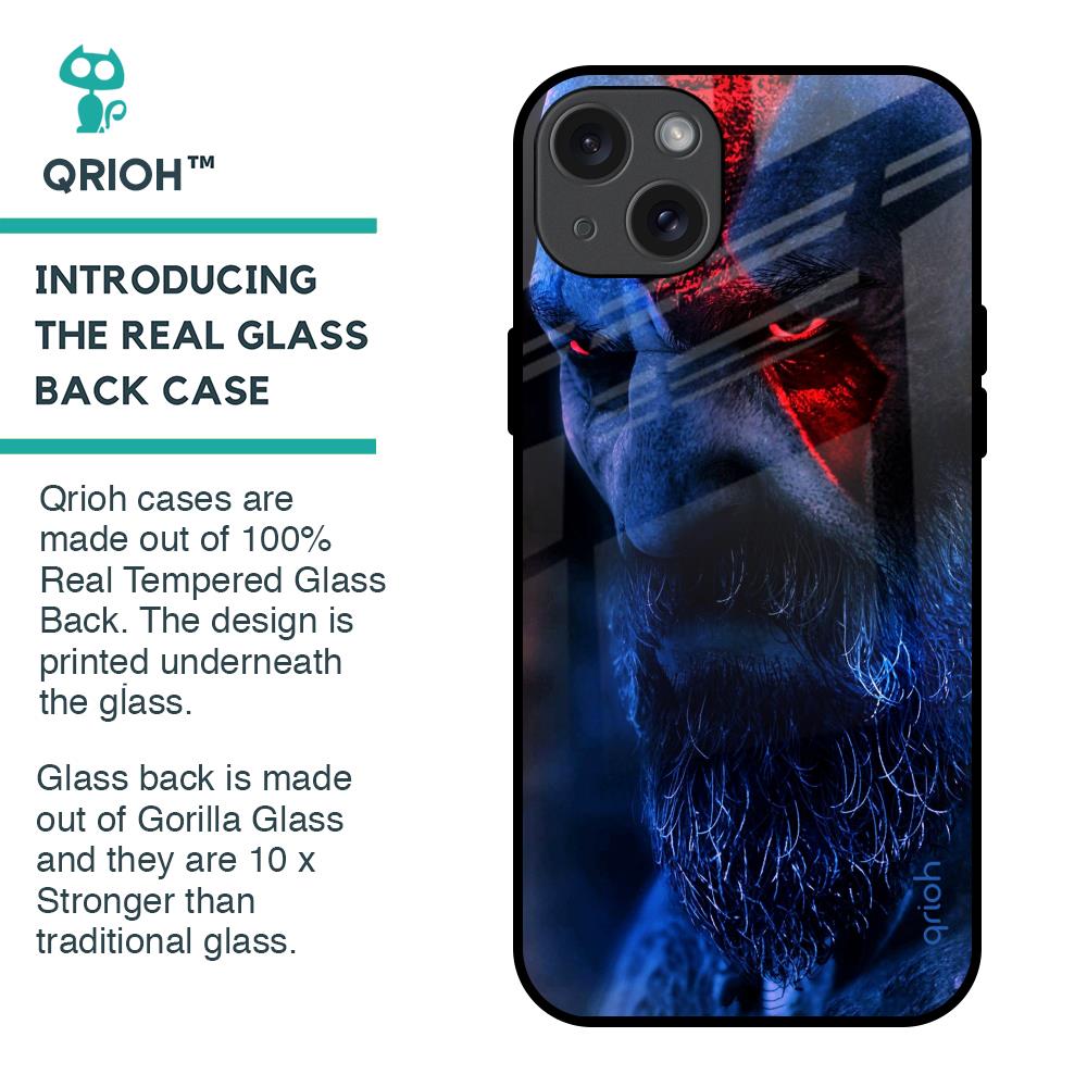 God Of War Glass Case For iPhone 15 Plus