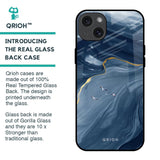 Deep Ocean Marble Glass Case for iPhone 15 Plus