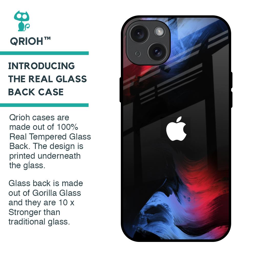 Fine Art Wave Glass Case for iPhone 15 Plus