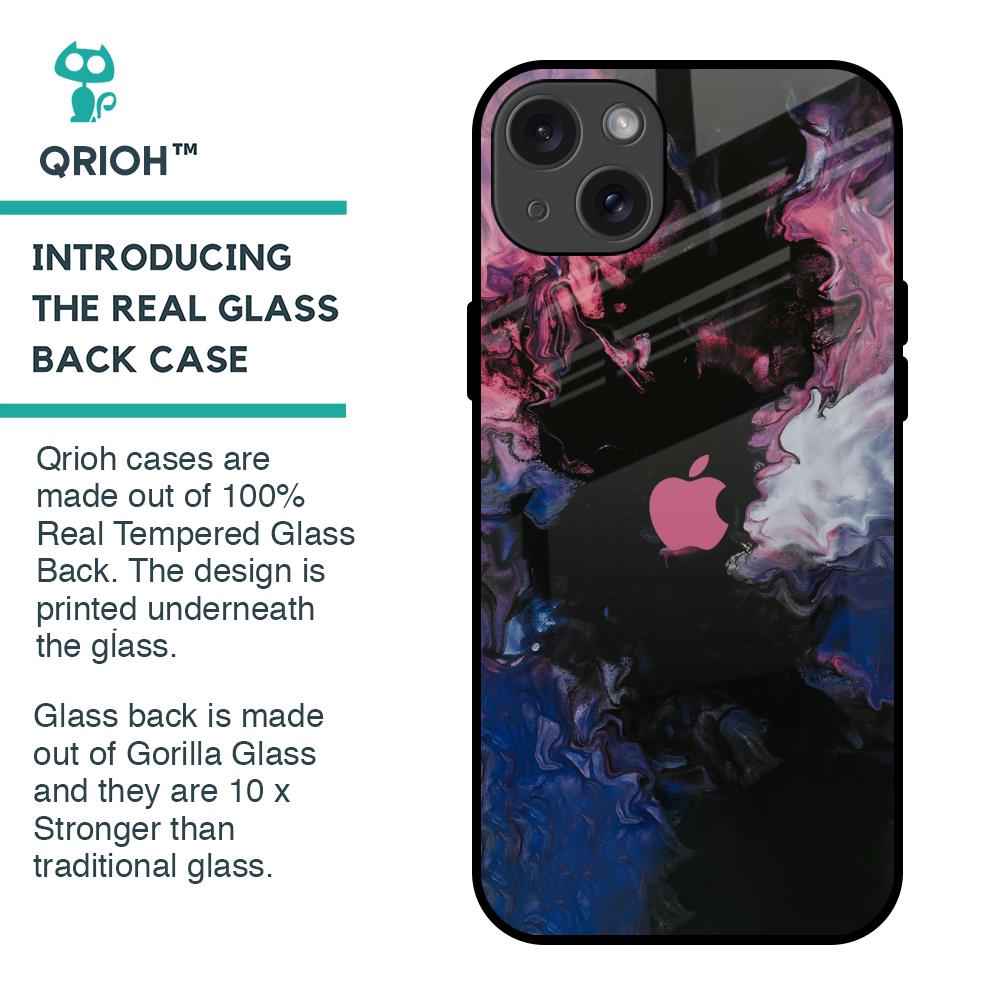 Smudge Brush Glass case for iPhone 15 Plus