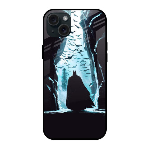 Dark Man In Cave iPhone 15 Plus Glass Back Cover Online