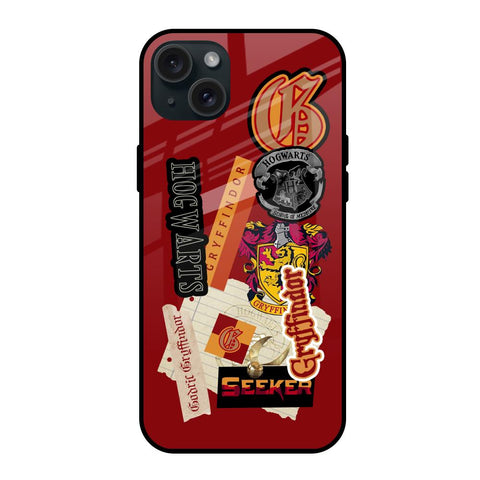 Gryffindor iPhone 15 Plus Glass Back Cover Online