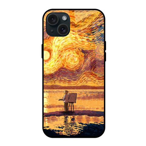 Sunset Vincent iPhone 15 Plus Glass Back Cover Online