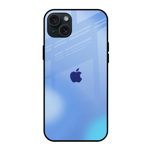 Vibrant Blue Texture iPhone 15 Plus Glass Back Cover Online
