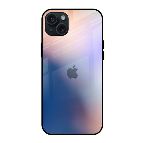 Blue Mauve Gradient iPhone 15 Plus Glass Back Cover Online